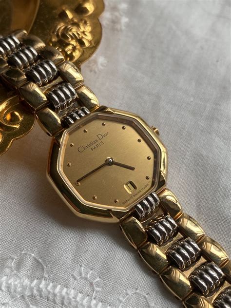 vintage dior watch gold|Dior watches price list.